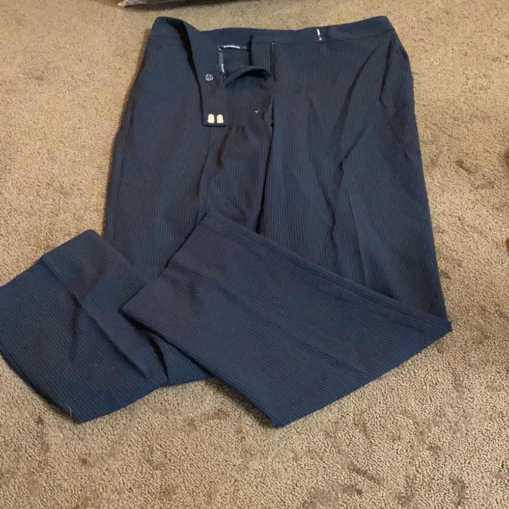 Pin stripe boot cut dress pants